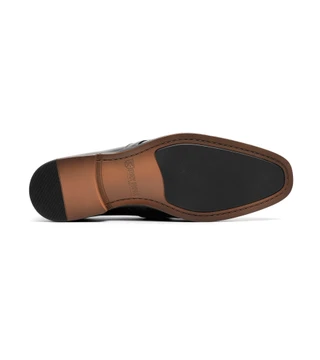 Thumbnail 2: Stacy Adams Men's Noble Moc Toe Metal Bit Slip On Dress Shoes 