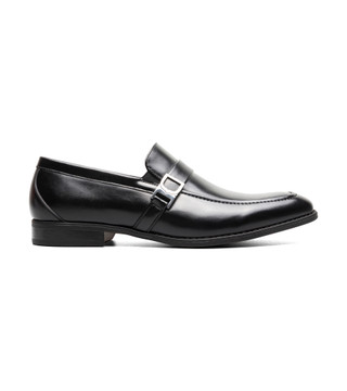 Thumbnail 3: Stacy Adams Men's Noble Moc Toe Metal Bit Slip On Dress Shoes 