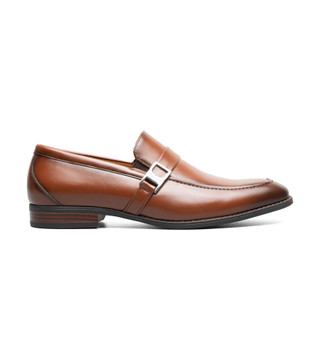 Thumbnail 2: Stacy Adams Men's Noble Moc Toe Metal Bit Slip On Dress Shoes 