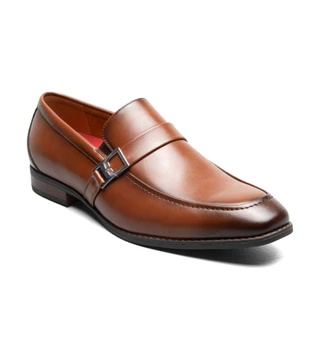 Thumbnail 1: Stacy Adams Men's Noble Moc Toe Metal Bit Slip On Dress Shoes 