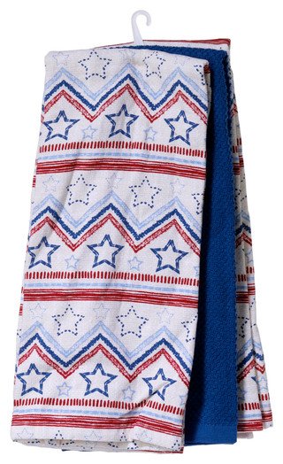 Thumbnail 3: Rockhill Home 3 Pk Patriotic Kitchen Towels 