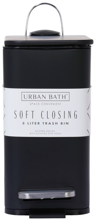 Thumbnail 3: Urban bath 5 L Slim Lid Slow Close Trash Can 