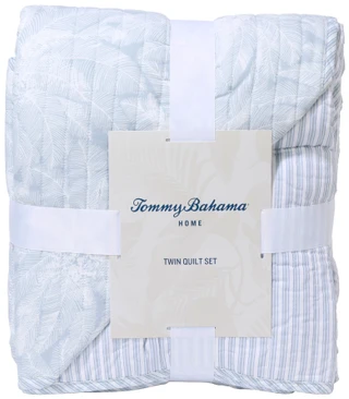 Thumbnail 1: TOMMY BAHAMA 2 Pc Palm Print Quilt Set 