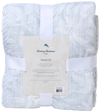 Thumbnail 3: TOMMY BAHAMA 2 Pc Palm Print Quilt Set 