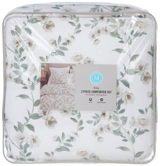 Thumbnail 1: Martha Stewart King Size 3 Pc Hazel Floral Comforter Set 