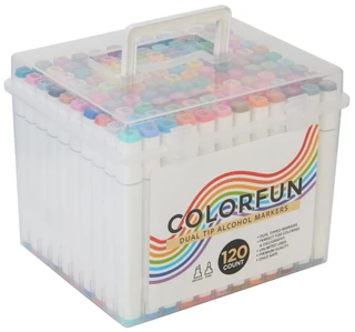 Thumbnail 1: Artify Premium  120 Ct Dual Ended Alcohol Markers 