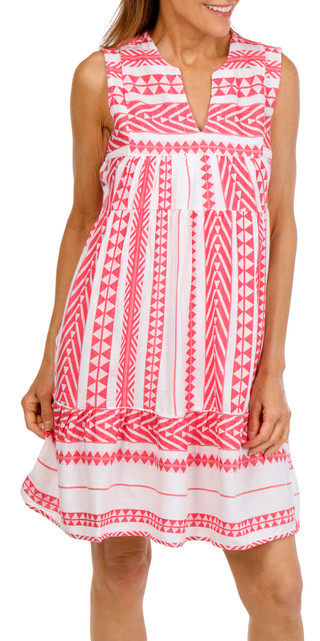 Thumbnail 1: Dash Women's Sleeveless Directional Stripe Dress 