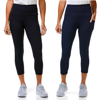 Thumbnail 1: 90 Degree Women's Active 2 Pk Capri Leggings 