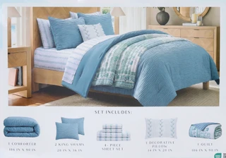 Thumbnail 2: Home & Harbor 9 Pc Comforter Set 