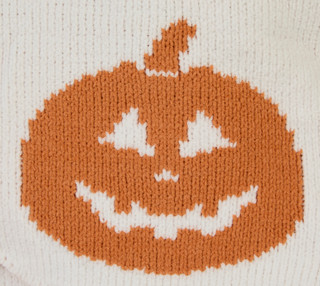Thumbnail 2: Spooky Home 50x60 Pumpkin Soft Knit Throw Blanket 