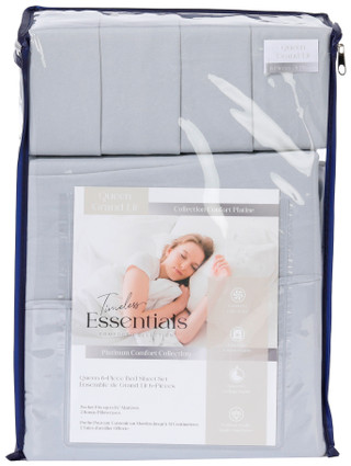 Thumbnail 1: Timeless Essentials Queen Grand Lit 6 Pc Bed Sheet Set 