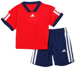 Thumbnail 1: Adidas Boy's 2 Pc Logo Soccer Jersey Short Set 