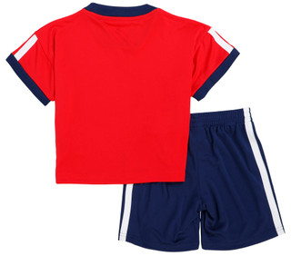 Thumbnail 2: Adidas Boy's 2 Pc Logo Soccer Jersey Short Set 
