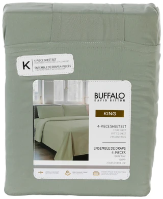 Thumbnail 1: Buffalo David Bitton King 4 Pc Sheet Set 