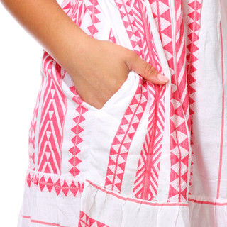 Thumbnail 3: Dash Women's Short Sleeve Directional Stripe Dress 