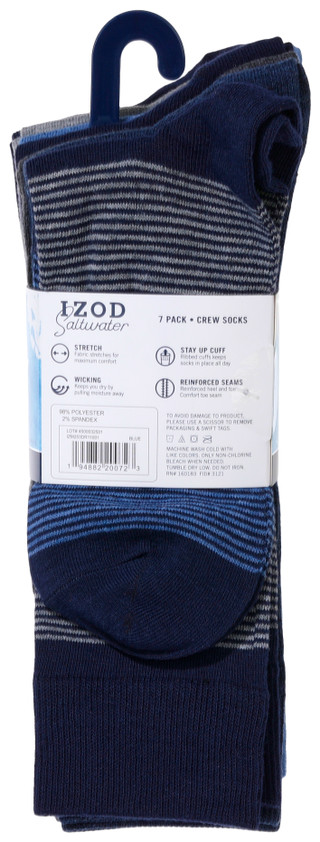 Thumbnail 3: IZOD Men's 7 PK Crew Socks 