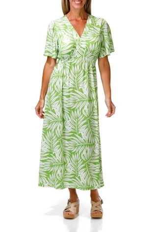 Thumbnail 1: HARLOW & ROSE Women's Short Sleeve Maxi Dress 
