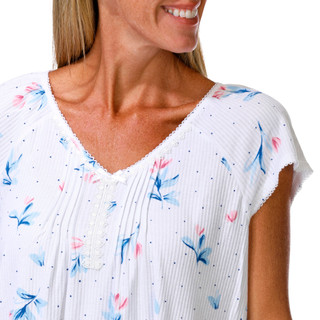 Thumbnail 3: Miss Elaine Women's Short Sleeve Sleep Dress 