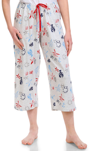 Thumbnail 4: Hue Women's Smooth Sailing Pajama Capris 