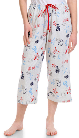 Thumbnail 3: Hue Women's Smooth Sailing Pajama Capris 