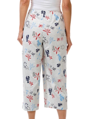 Thumbnail 6: Hue Women's Smooth Sailing Pajama Capris 