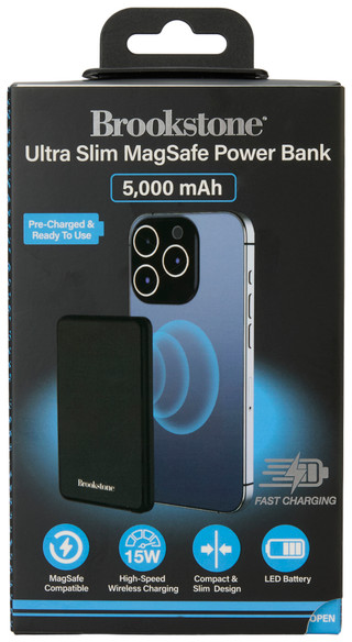 Thumbnail 1: Brookstone Ultra Slim 5,000 mAh MagSafe Power Bank 