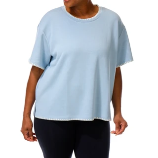 Thumbnail 1: MAGASCHONI Women's Plus Whipstitch Trim Top  