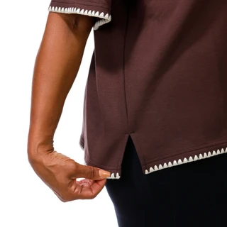 Thumbnail 2: MAGASCHONI Women's Plus Whipstitch Trim Top  