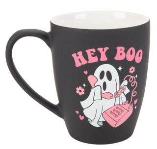 Thumbnail 2: 20 oz Hey Boo Halloween Ghost Mug 