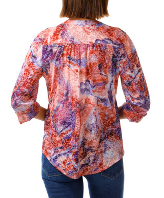 Thumbnail 2: Kate Park Women's Studded Quarter Button Top 