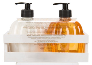 Thumbnail 2: MAISON DE BASE 2 Pc Honey Pumpkin Hand Soap & Hand Cream in Wooden Crate 