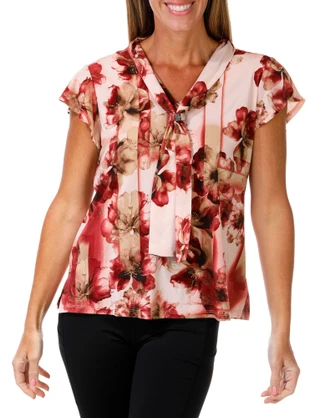 Thumbnail 1: ADRIENNE VITTADINI Women's Floral Print Top  