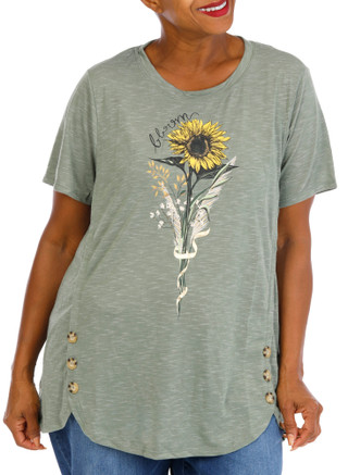 Thumbnail 1: Truself Women's Plus Floral Top  