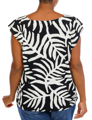 Thumbnail 2: Sanctuary Women's Plus Palm Leaf Top  