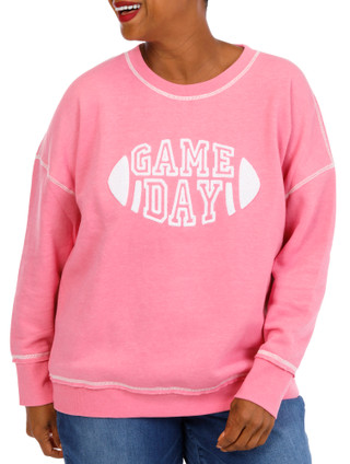 Thumbnail 1: Sable Sky Women's Plus Game Day Sweatshirt  