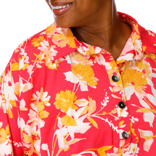 Thumbnail 3: Ava & Grace Women's Plus Peplum Collar Top  
