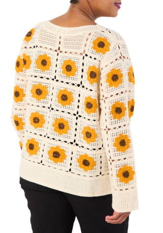 Thumbnail 3: Anneliese Women's Plus Floral Cardigan  