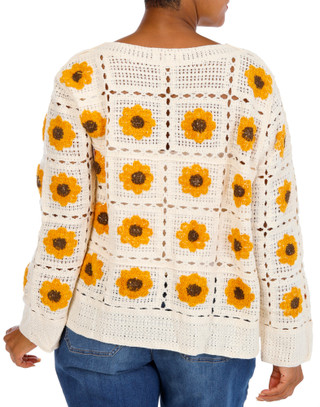 Thumbnail 4: Anneliese Women's Plus Floral Cardigan  