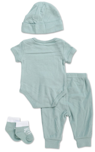 Thumbnail 2: Baby Essentials Baby Boys 4 Pc Pants Set 