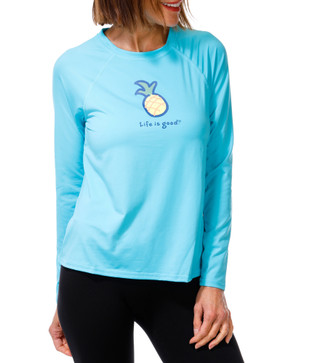 Thumbnail 1: Life is Good Women's Swim Cover Up Rashguard Top  