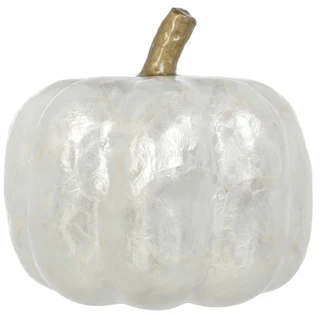 Thumbnail 2: Autumn Grove 9 in Handmade Capiz Harvest Pumpkin Decor 