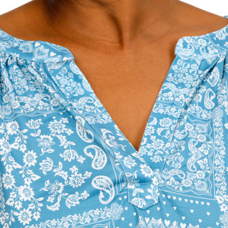 Thumbnail 2: Chenault Women's Plus Paisley Print Top 