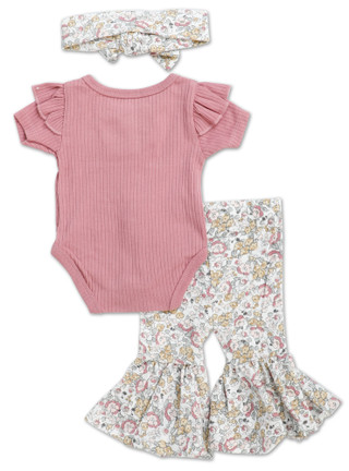 Thumbnail 2: Baby Essentials Baby Girls 3 Pc Pants Set  