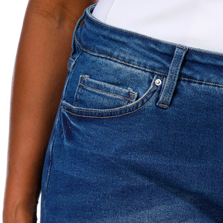 Thumbnail 3: Royalty by YMI Women's Plus Denim Shorts  