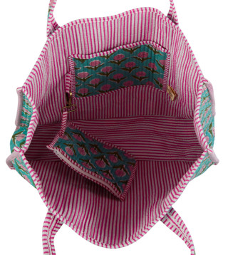 Thumbnail 2: Haute Dreamz Jaipur Quilted Tote  