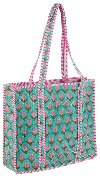 Thumbnail 3: Haute Dreamz Jaipur Quilted Tote  