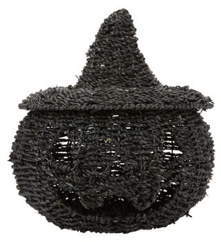 Thumbnail 1: Magical Season 13 in Handmade Jack-O-Lantern Pumpkin Basket with Hat 