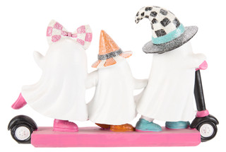 Thumbnail 2: Magical Season 11 in Girl Ghosts on a Scooter Halloween Decor 