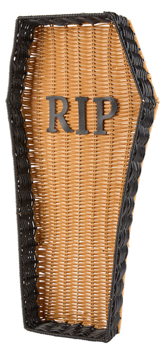 Thumbnail 1: Magical Season 20 in Handmade Coffin Shaped RIP Candy Tray Halloween Decor 