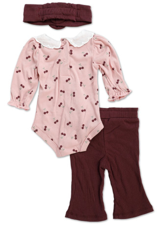 Thumbnail 2: Nicole Miller Baby Girls 3 Pc Pants Set  